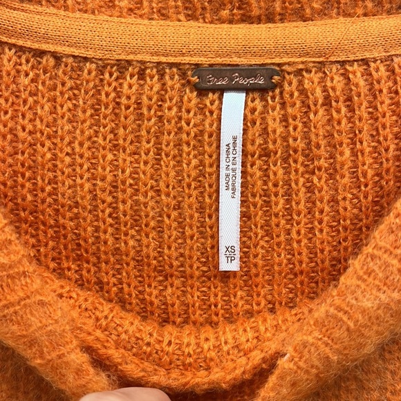 Free People Cozy Wool Blend Sweater in Autumn Sky XS - Picture 7 of 12